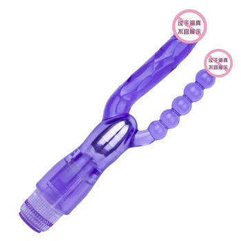 Silicone Soft Double Penetration Vibrator Sex Toys For Women Couples Strapon Dildo Anal Plug G Spot Stimulator Vagina Massage 4
