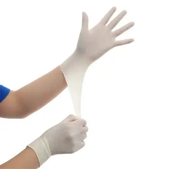 

50/100 Pairs Disposable Latex Gloves Safety Anti-slip for Household Kitchen Cleaning XH8Z