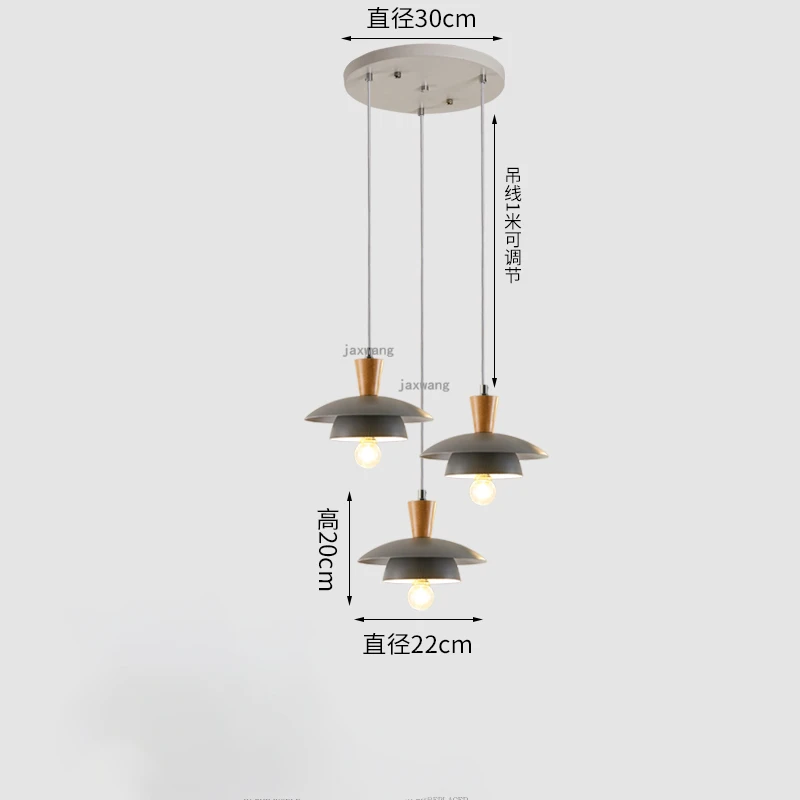 Скандинавский домашний Декор светодиодный подвесной светильник s Macaron современный простой подвесной потолочный светильник для спальни Блестящий подвесной светильник - Цвет корпуса: D 3heads gray