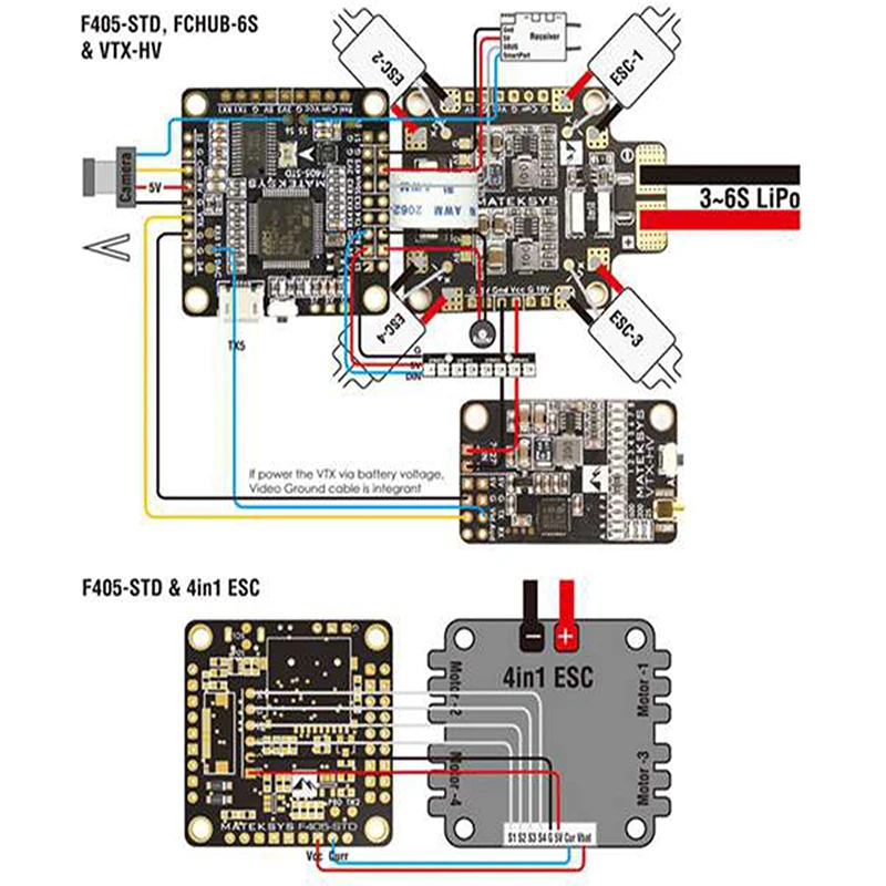 F405-STD BetaFlight STM32F405 Контроллер полета встроенный Инвертер OSD для RC Multirotor FPV гоночный Дрон