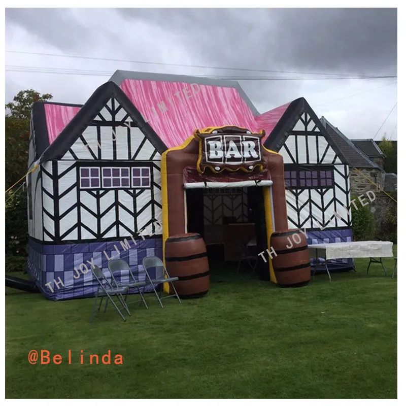 Free shipping! 10x5x5mh Portable Inflatable Irish Pub Tent Inflatable Outdoor Party Event Tent