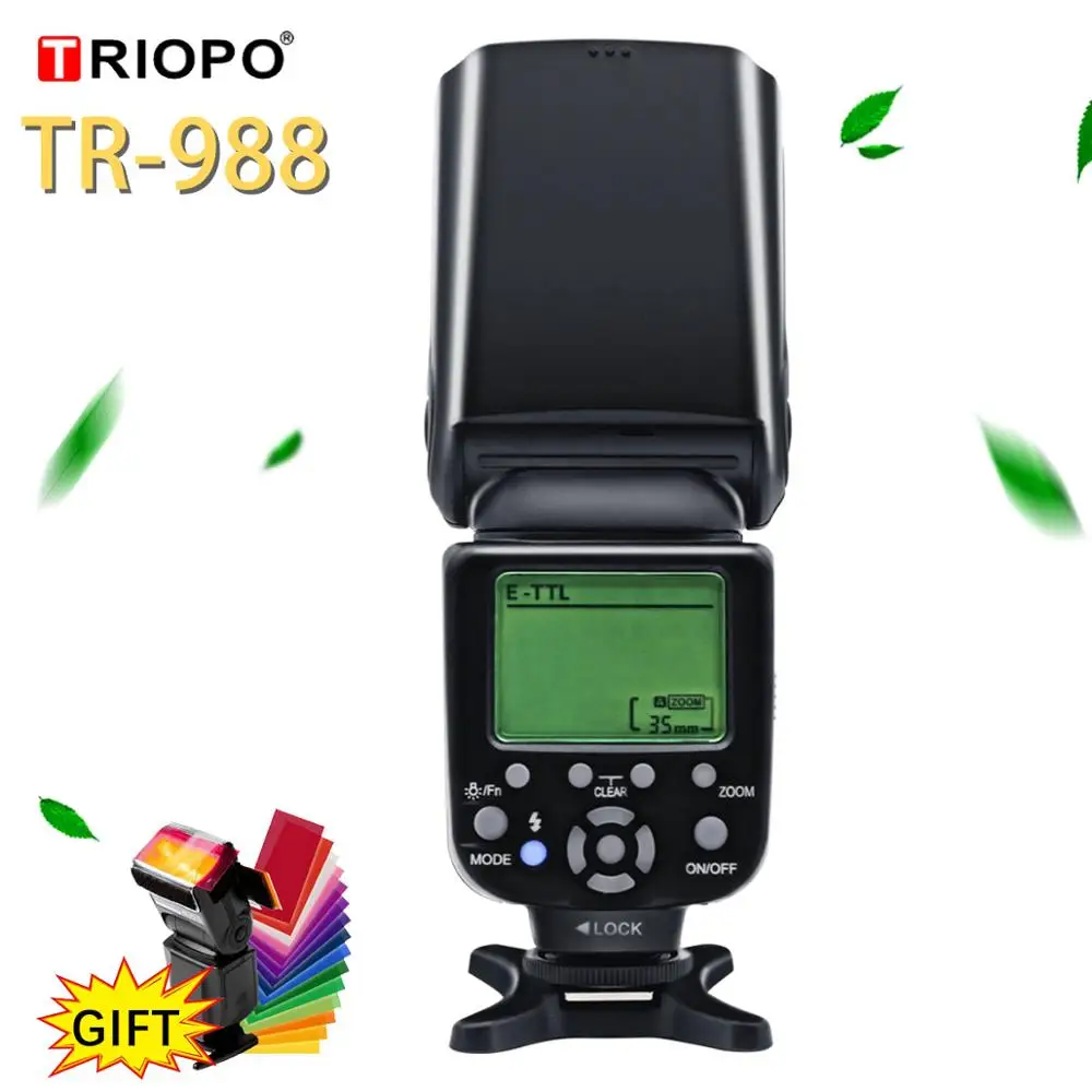 TRIOPO TR-988 вспышка профессиональная Вспышка TTL камера с высокой скоростью