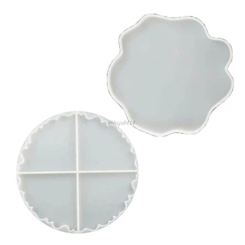 

2Pcs Iregular Wave Large Coaster Resin Molds Puzzle Silicone Mold Resin Epoxy Resin Casting Bowl Cup Mats Mold Art Craft