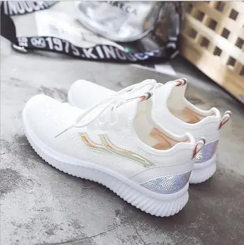 

Spring and autumn sports shoes women's mesh shoes breathable casual ladies lightweight soft bottom shoes