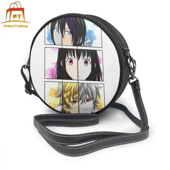 

Noragami Shoulder Bag Noragami Leather Bag Women's Crossbody Women Bags Student Street High quality Mini Trending Round Purse