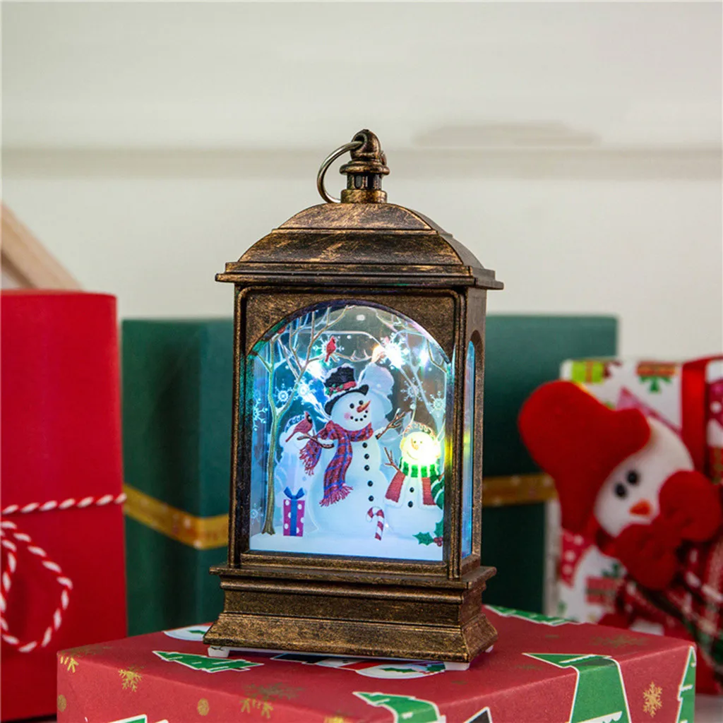 Светильник в виде Санта-Клауса, снеговика, Рождественский Декор для дома,, рождественские украшения, дерево, Navidad Noel, рождественский подарок, год
