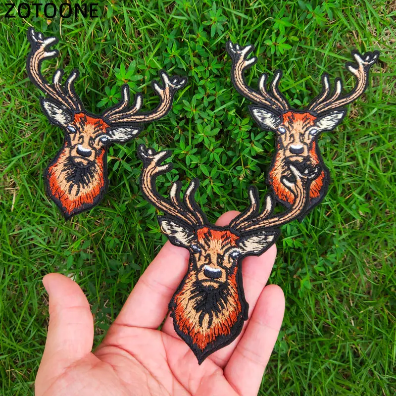 Animals Embroidered Iron On Patches For Clothing Diy Creative Badges