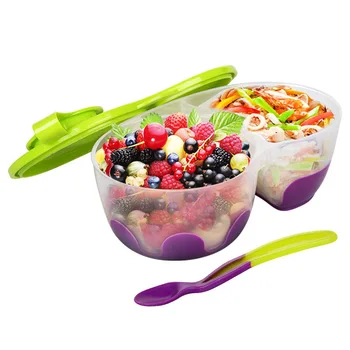 

BBOX Australia Portable Nursing with Spoon Bowl Import Food Supplement Seperated Shatter-resistant Children Baby Tableware Set