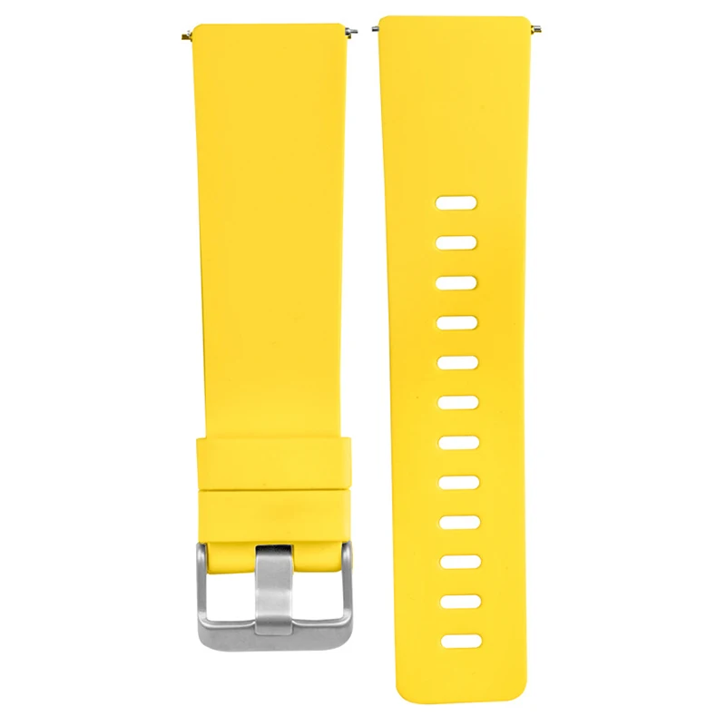 Замена силиконовые часы ремешок Браслет для Fitbit часы Versa B2Cshop - Цвет: Цвет: желтый