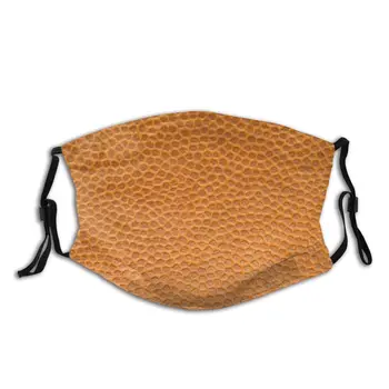 

protective mask with filter Orange Leather anti dust PM2.5 reuse adult teen child girl