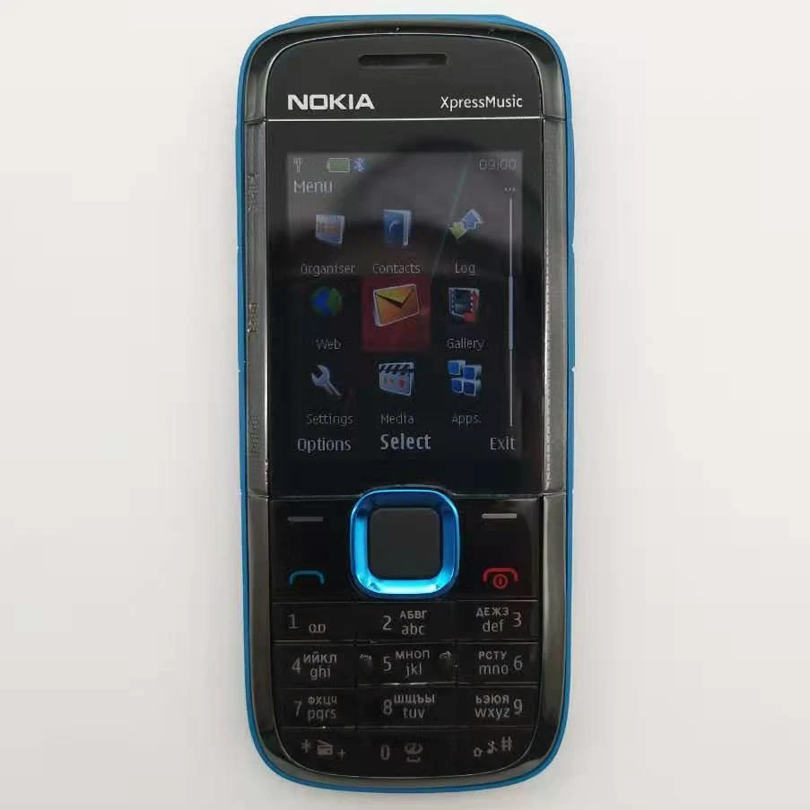 Nokia 5130 refurbished-Original Nokia 5130 XpressMusic desbloqueado teléfono Bluetooth FM teléfono inglés ruso hebreo teclado árabe