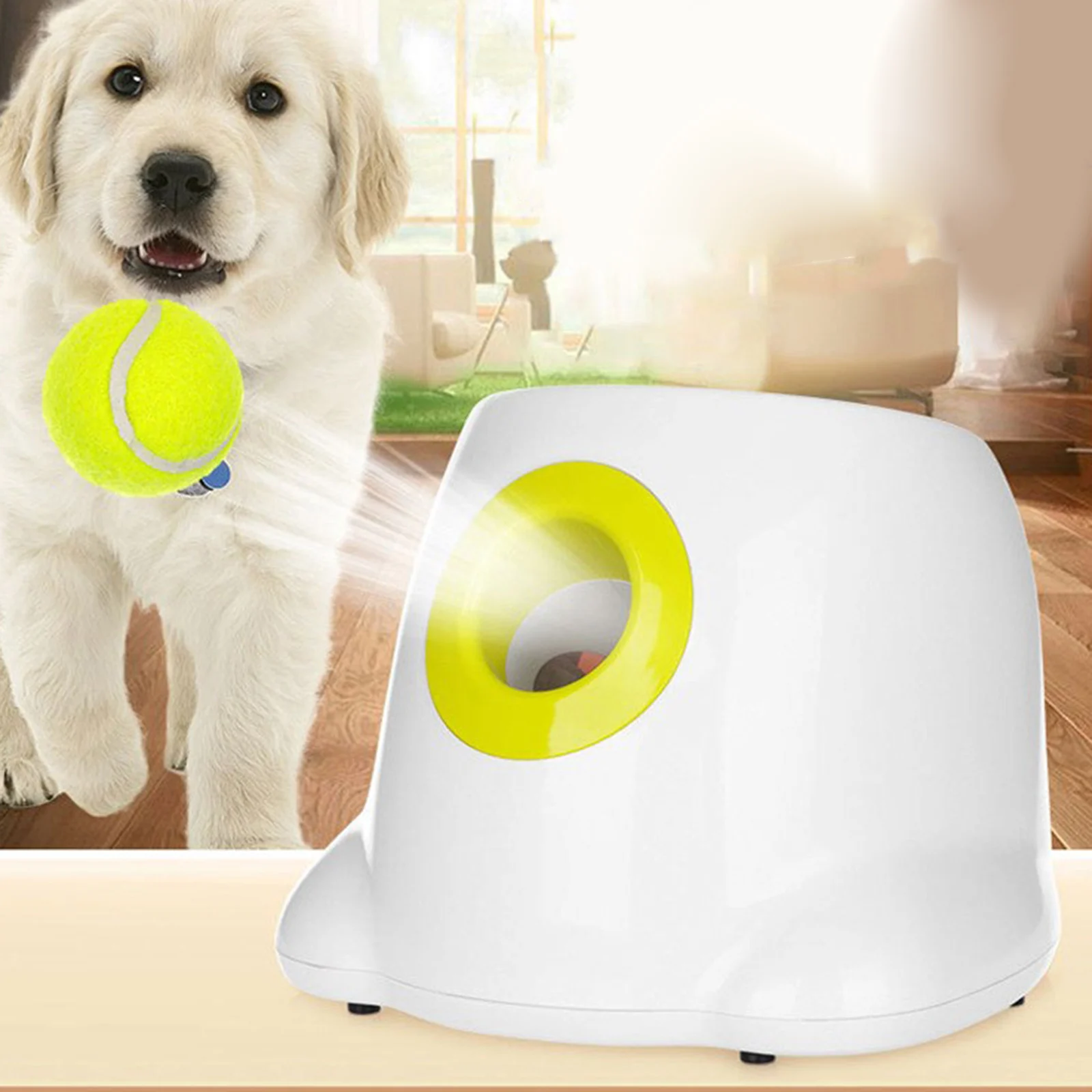 Dog Pet Launcher Dogs Interactive Toy Tennis Ball Automatic Throw