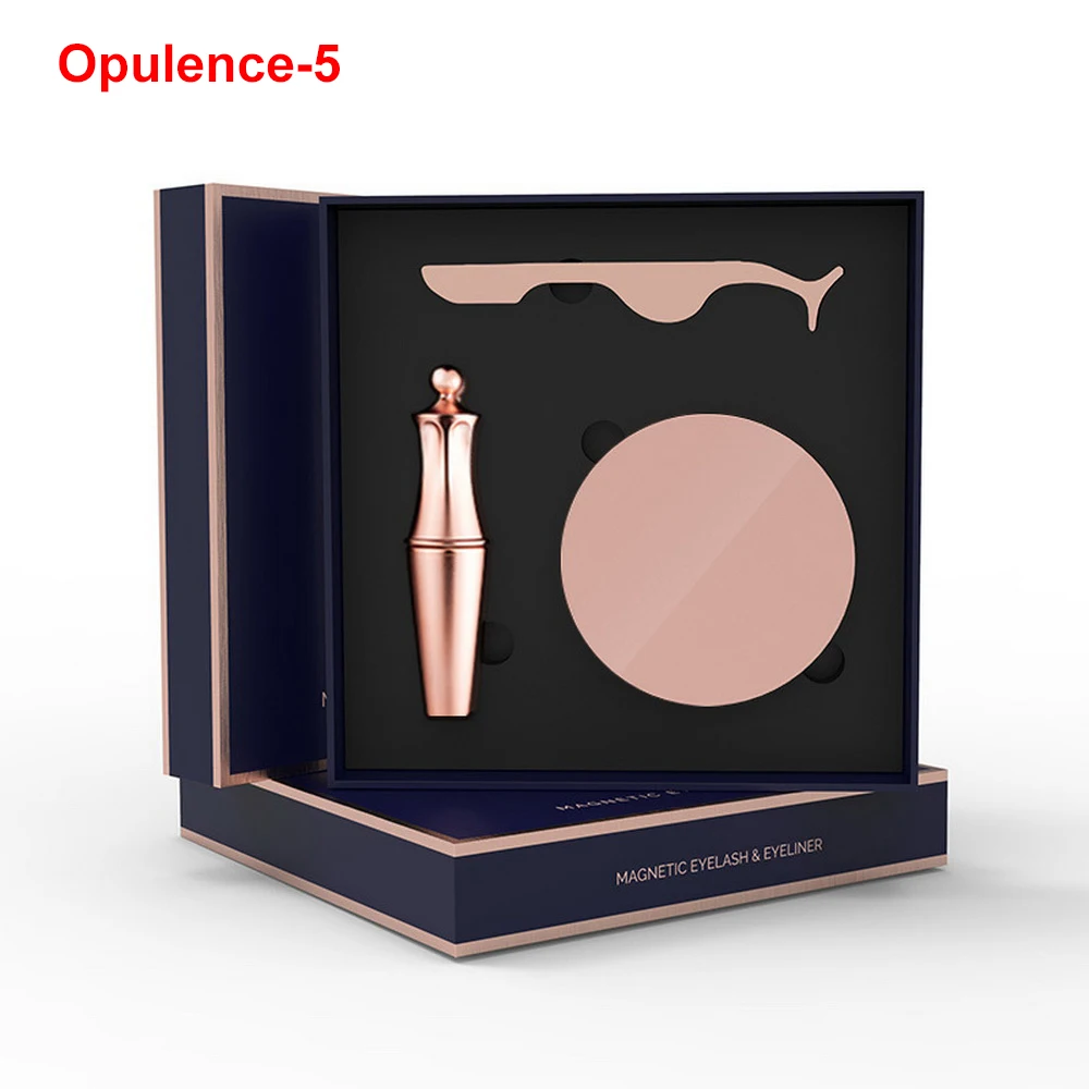 Opulence 1pair Магнитные накладные ресницы, натуральный магнит, жидкая подводка для глаз, накладные ресницы, пинцет, набор, длительное удлинение, инструменты для макияжа глаз - Цвет: Opulence 1pair