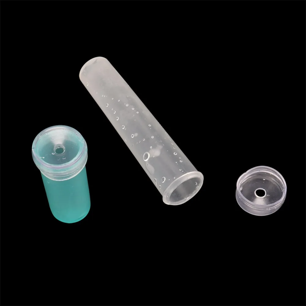 10Pcs 4.2cm 7.3cm Plastic Flower Nutrition Tube With Cap Fresh Flower Water Storage Tube Plant Fresh-keeping Culture Small Tubes