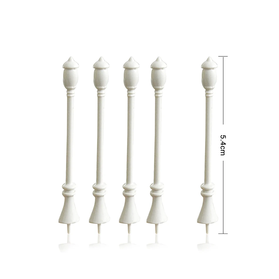 

1/300 5.4CM architectural scale ABS plastic miniature unilluminated scale light lamp post for diorama model garden making