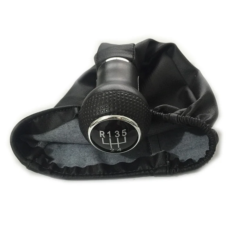 Ручка переключения рулевого механизма автомобиля Boot 5 скоростей кожа для VW POLO