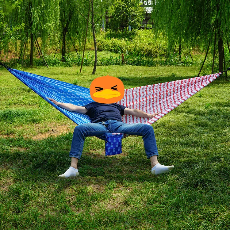 

[Wolf E] Digital Printing Hammock Anti-Tear Parachute Hammock Outdoor Camping Swing