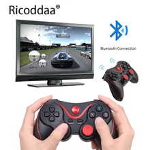 Android геймпад T3 X3 беспроводной джойстик игровой контроллер Bluetooth BT3.0 джойстик для мобильного телефона планшета ТВ коробка держатель