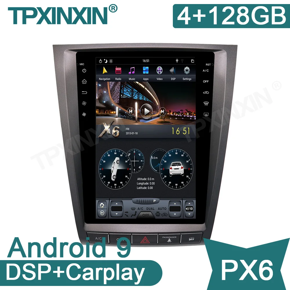 

Автомагнитола для Lexus GS GS300, GS350, GS450, GS460 128-2004, 4 + 2011G, PX6, стерео, GPS, головное устройство