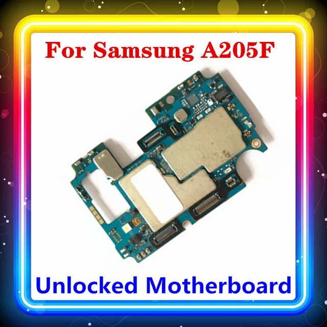 For Samsung Galaxy A20 A205F/FN/G A205U Motherboard With Full Chips Test Mainboard Android Update Replaced Phone Panel | Мобильные