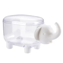 Креативная форма ленивый прозрачный ящик для хранения закуски коробка для хранения мелочей коробка для хранения косметики Милая коробка для хранения изображения животного