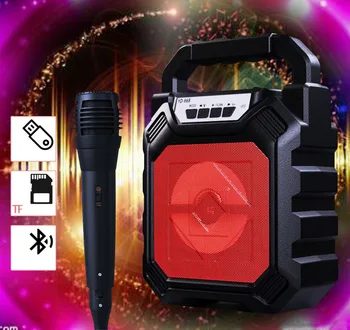 

Bluetooth 800MAH 4 Inch Full Frequency SpeakerSpeaker Inserted Card U Disk Portable Strong Bass Bluetooth Speaker