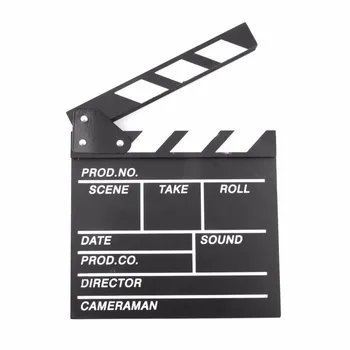 

Director Video Scene Clapperboard TV Movie Clapper Board Film Slate Cut Prop