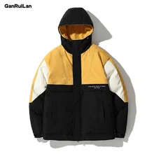 Модный мужской пуховик, стильный мужской пуховик, Зимняя Толстая Теплая мужская одежда, брендовая мужская одежда, теплая парка JK19123