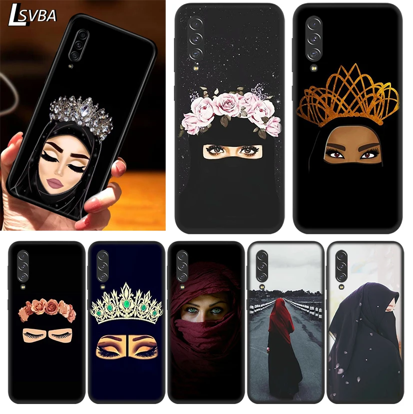 

Gril Eyes Arabic Hijab Face for Samsung Galaxy A90 5G A80 A70S A70 A60 A50 A50S A40 A30S A20S A20E A20 A2 Core A10 Phone Case