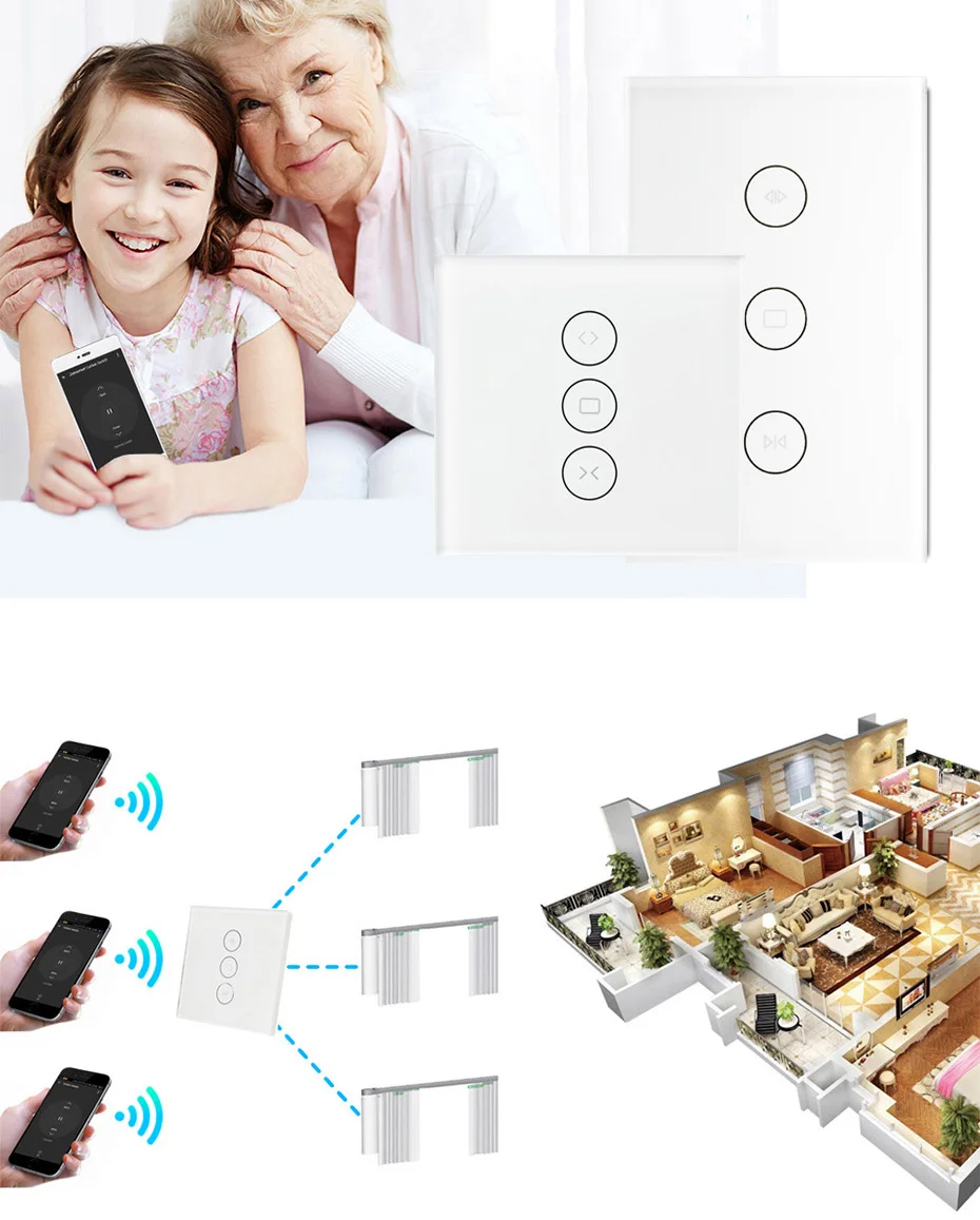 curtain wifi shutter switch