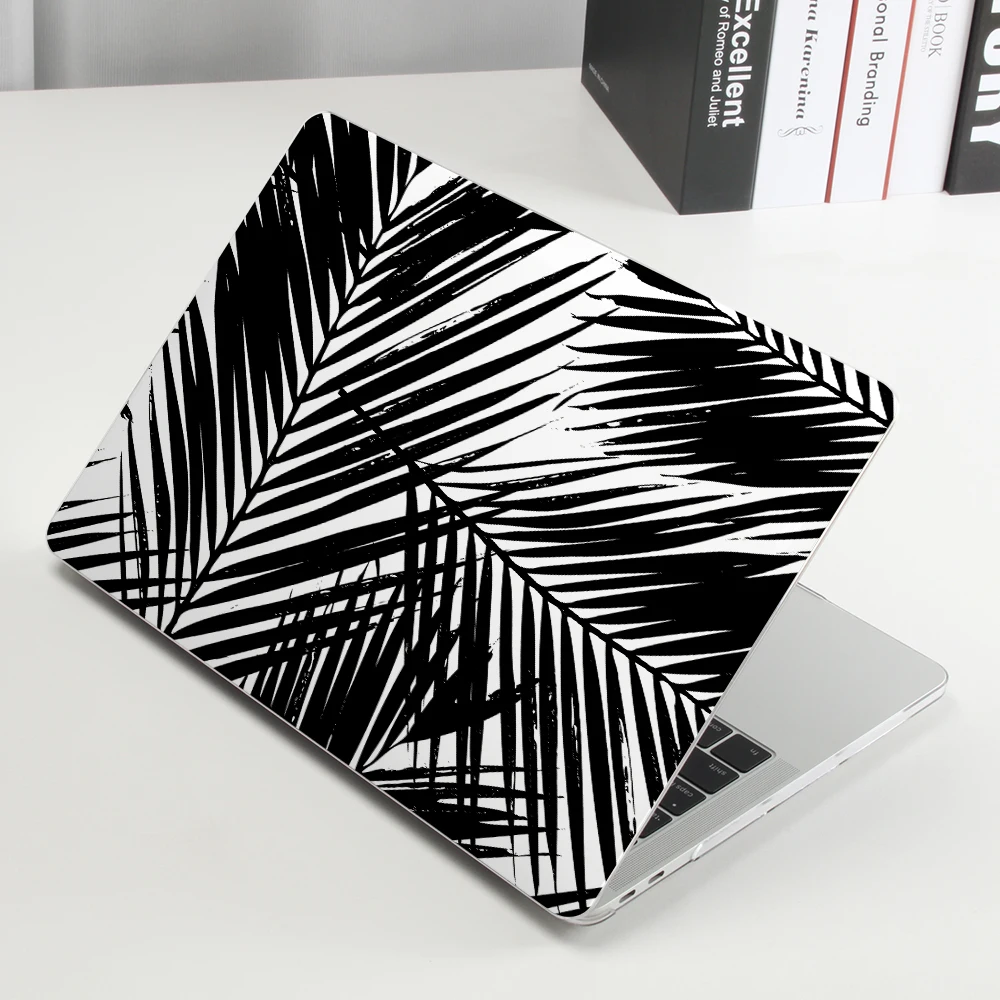 3D Print Abstract Leaves Laptop Case For Macbook Air 13 A2337 A2338 2020 M1 Chip Pro 14 15 A2442 A2289 Mac Pro 16 A2141 A2485