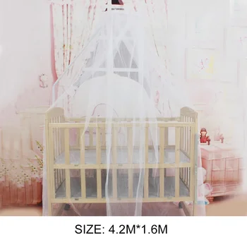 

Summer Baby Bedding Crib Mosquito Net Portable Size Round Toddler Baby Bed Mosquito Mesh Hung Dome Curtain Net