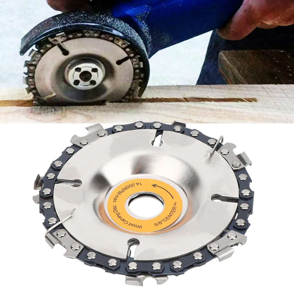 

4 Inch Chain Saw Disc Cutting Blade Angle Grinder Tree Carbide Wood Carving Disc
