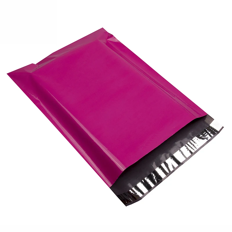

Fuchsia Poly Mailer Packaging Shipping Plastic Bag By Envelope Courier Self-Adhesive Supplies Foreign Trade Export Rose Red