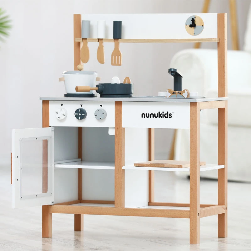 Nunukids 子供の家シミュレーションキッチンおもちゃスーツ 3 6 1 年間のライフオスガールベビー調理米おもちゃ Beauty Fashion Toys Aliexpress