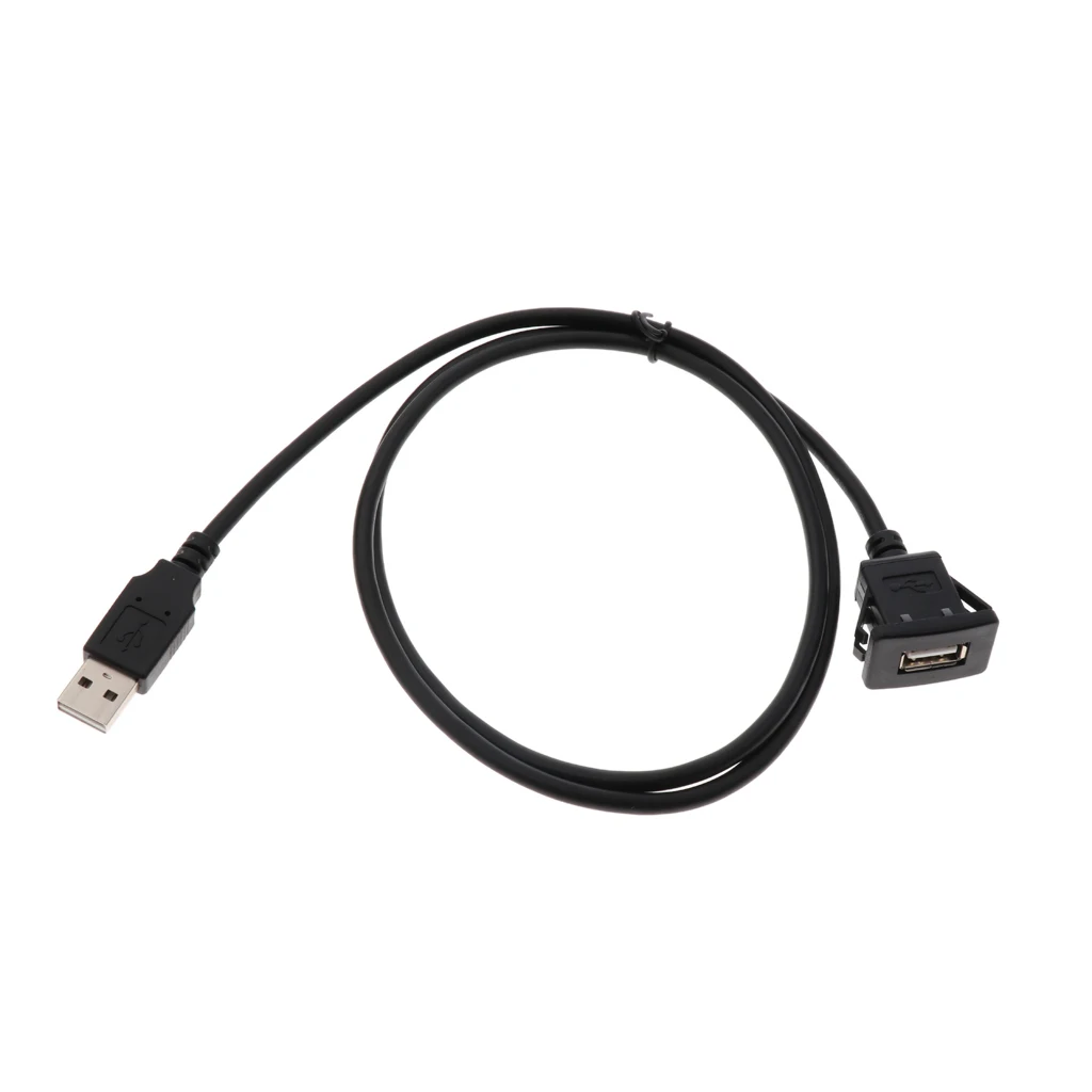 Абсолютно Прочный USB2.0 УДЛИНИТЕЛЬ кабель для монтажа на панели приборной панели комплект квадратный 1 м