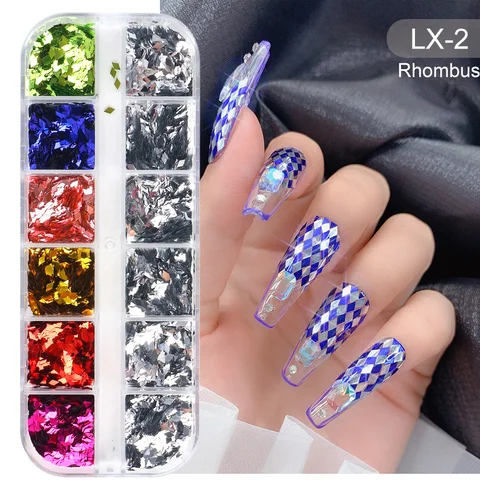 Abalone Shell Slices Nail Art Decorations 3D Broken Sea Shell Stone Flakes Aurora Charms Nails Accessories Manicure TRBY