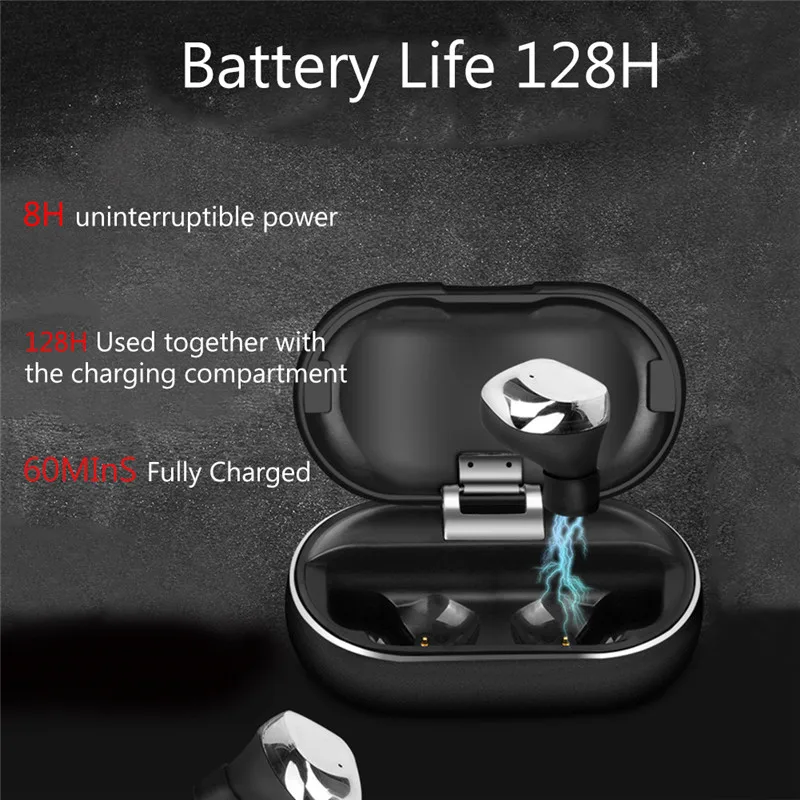 X26 TWS Bluetooth 5.0 True Wireless Earbuds Smart Waterproof Stereo Hifi Earphone With Charging Case 10MM Titanium X26 TWS Bluetooth 5.0 True Wireless Earbuds Smart Waterproof Stereo Hifi Earphone With Charging Case 10MM Titanium