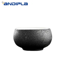 Черный дзен японский стиль грубая гончарная керамика чайный набор кунг-фу чайная церемония мастер чашка Бытовая чашки для Саке Ретро Декор