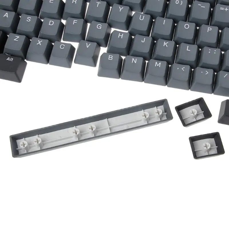 Черные чехлы для клавиш серый смешанный толстый pbt 108 колпачки для ключей Вишневый профиль макет двухцветная литьевая заглушка