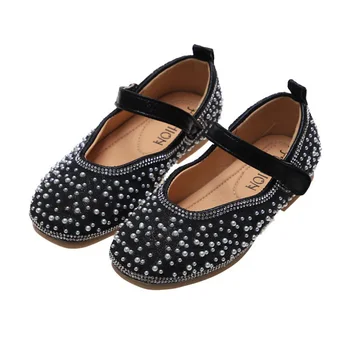 

Kids Shoes Girls Shoes Rhinestone Princess Shoes PU Leather Girls Dress Shoes