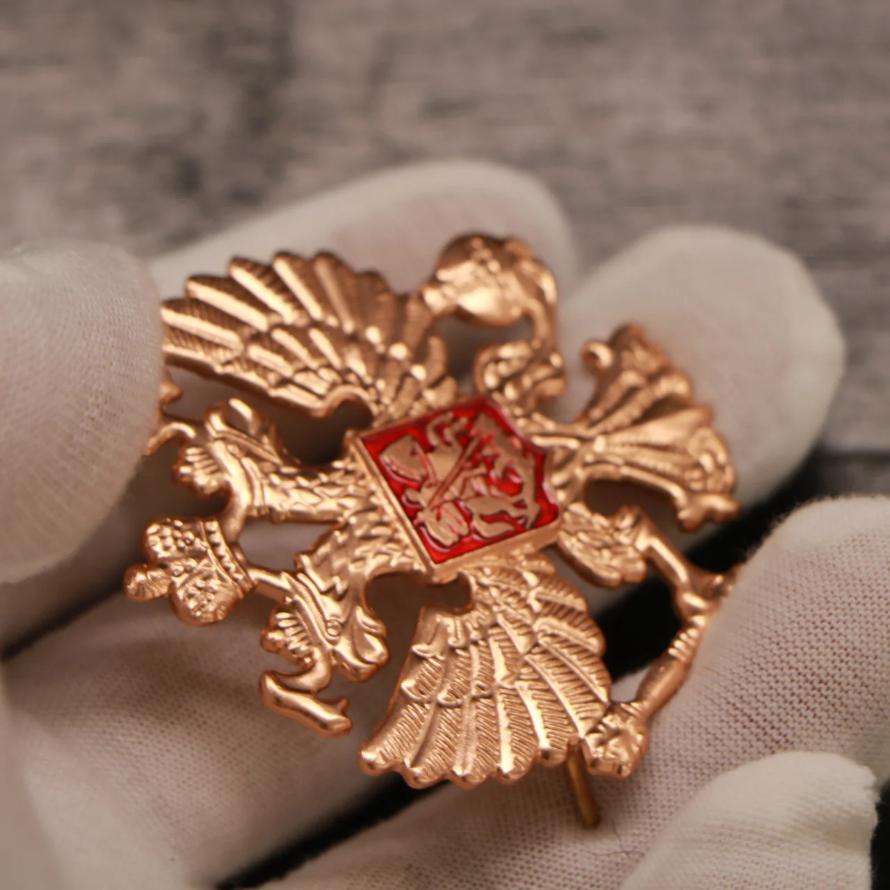 RU двуглавая медаль с орлом Национальная эмблема cockade hat значок булавка CCCP СССР