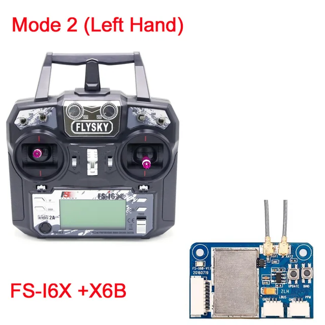  Flysky FS-i6X 10CH 2.4GHz AFHDS 2A RC Transmitter With FS-iA6B FS-iA10B FS-X6B FS-A8S Receiver For Rc Airplane