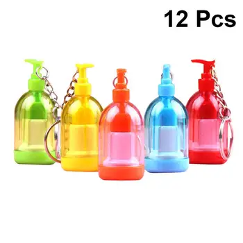

12Pcs Retractable Ball-Point Pen Hand Sanitizer Shaped Cute Telescopic Pen Creative Stationery for Home School (Random Color)