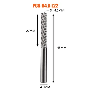 Solid Carbide Corn End mill Milling Cutter Bits D0.8, 1.0, 1.6, 1.8, 2.4, 3.1 PCB End Mill CNC Cutting Milling Tools 28