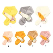 THINKTHENDO/зимний шарф с имитацией кроличьей шерсти для мальчиков и девочек