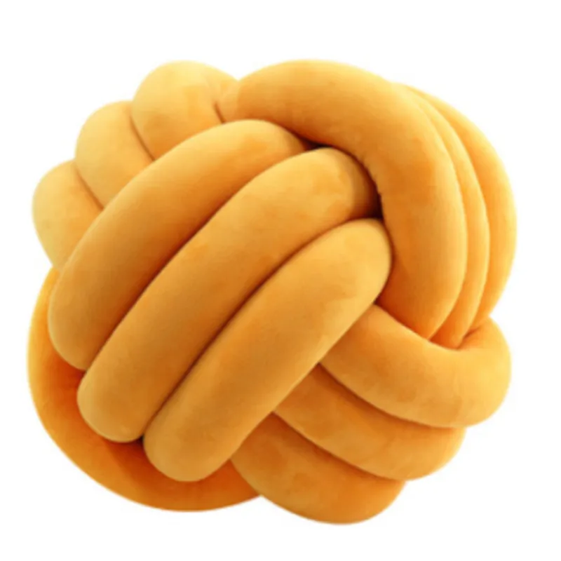 1PC Soft Creative Knot Ball of yall Cushion Bed Lounge Bench Stuffed Pillow Home Decor Bedroom Plush Kid Throw Drop Toy Elastic 