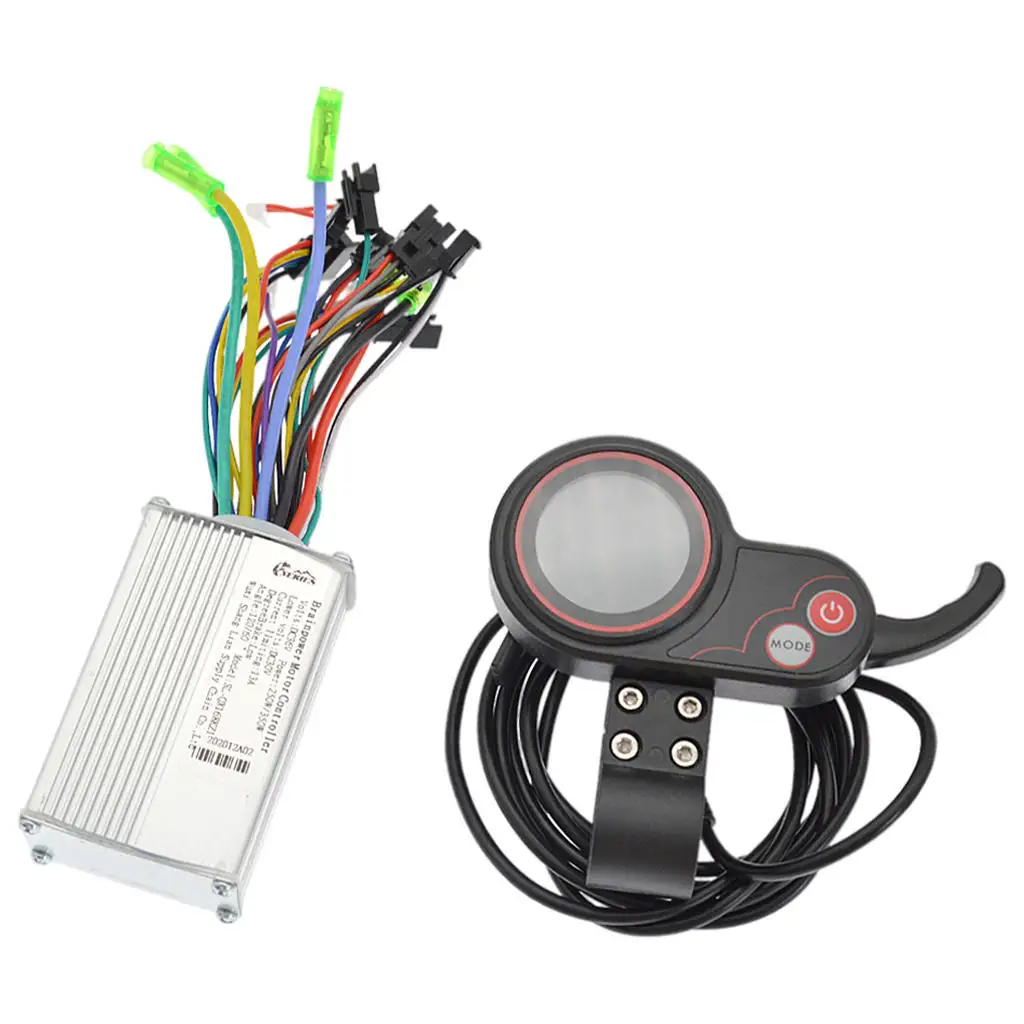 Brushless Motor Speed Controller Lcd Panel 36v60v 350w Light For Bike