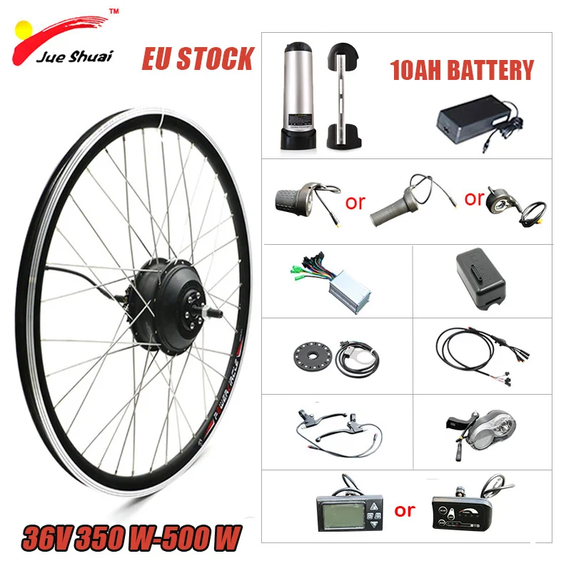 Electric e-Bike Conversion Kit Front Rear Wheel Engine Motor Hub 36V 250W 500W 