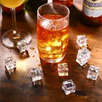 Artificial Acrylic Ice Cubes Crystal Clear Photography Props Decor 5